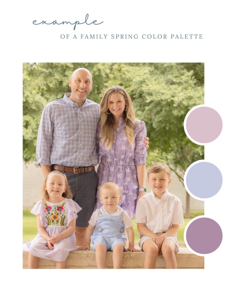 spring color palette for family pictures